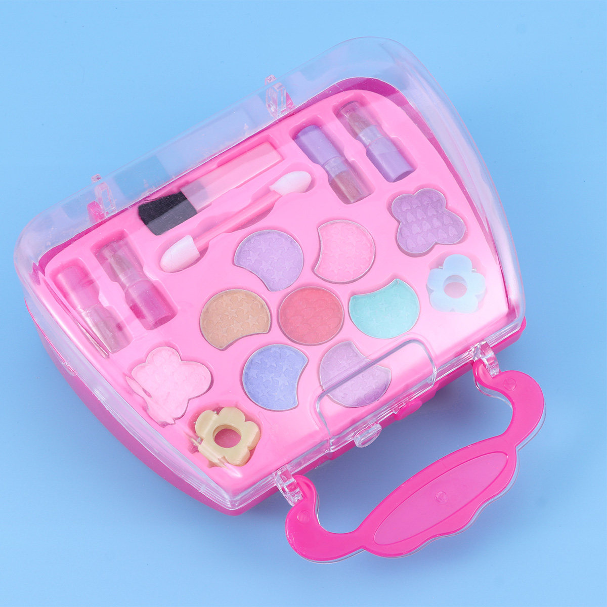 Beauty Makeup Vanity Set - Strawberry-Shaped Kids Makeup Case for Girls