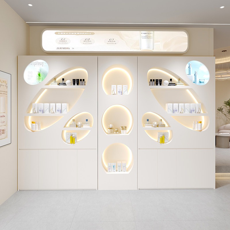 Beauty & Makeup Katia Di Paola - Solid wood paint beauty salon display