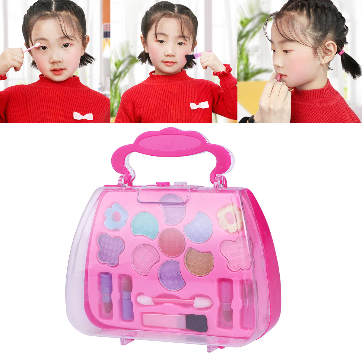 Strawberry-Shaped Kids Makeup  - Beauty Makeup Vanity Set review and price